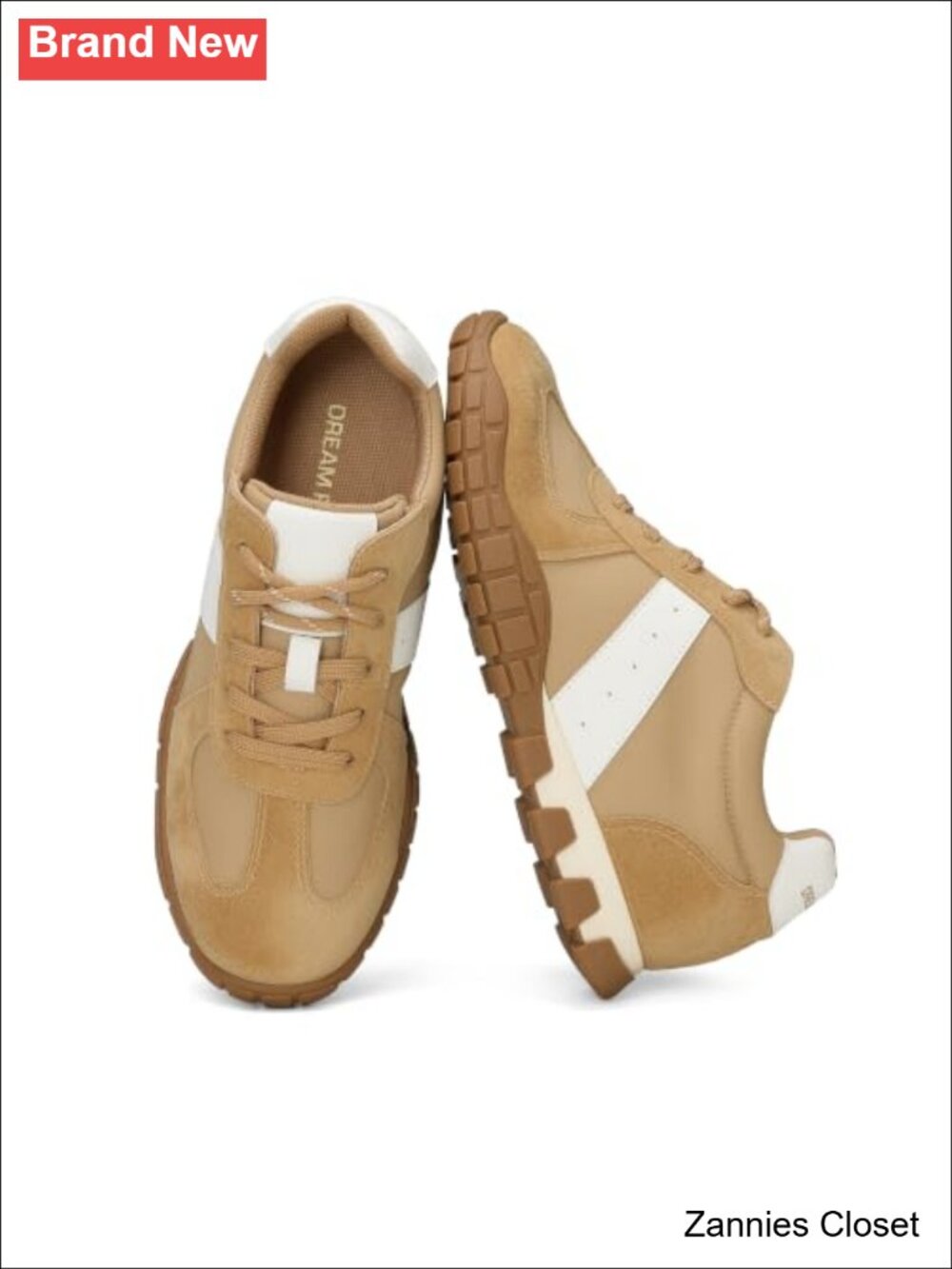 ✨Dream Pairs Women's Retro Walking Tennis Sneakers Cushioned Suede Nylon